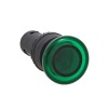 ЭКФ Кнопка SW2C-МD Грибок зеленая с подсветкой NO+NC