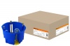 ТДМ Коробка установочная СП 68*45мм, саморезы, пласт. лапки, синяя, IP20